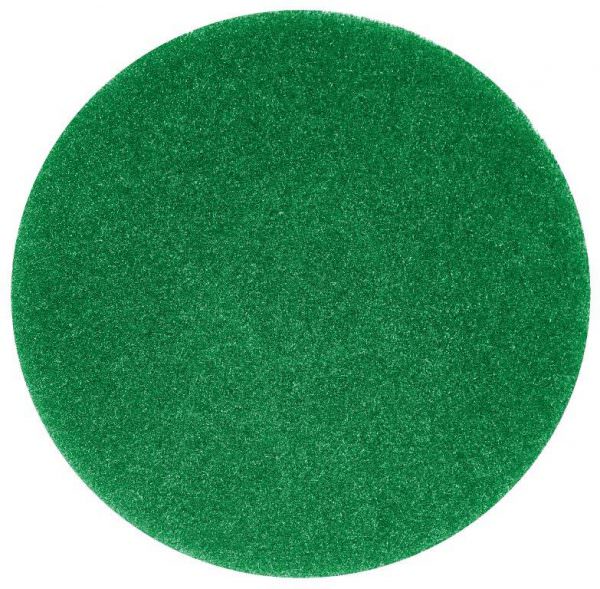green floor scrubbing pad