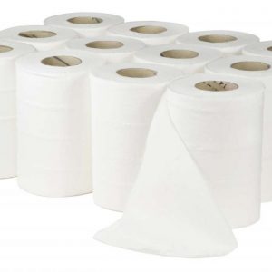 multiple rolls of mini centrefeed hand towels