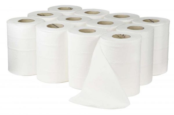 multiple rolls of mini centrefeed hand towels