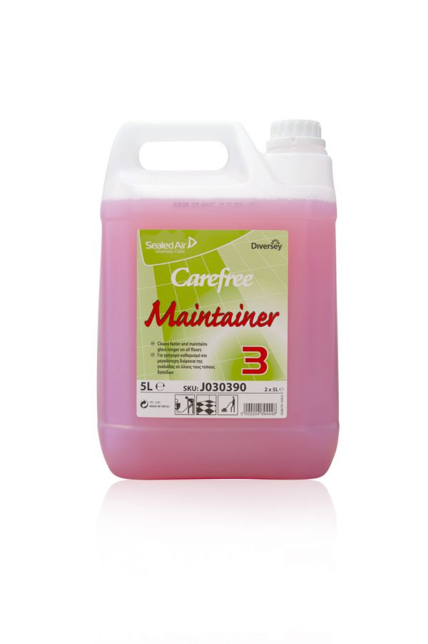 johnsons diversey pink carefree wax emulsion floor maintainer 5l