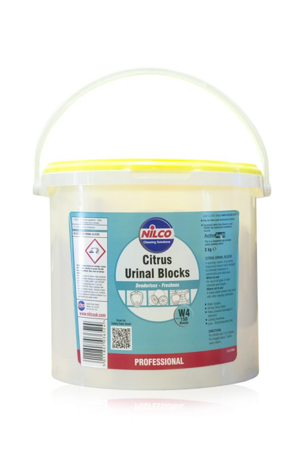 bucket of 3kg nilco citrus urinal blocks