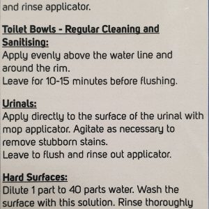 1st 4 Misty Blue - Toilet Cleaner and Descaler 1L instructions